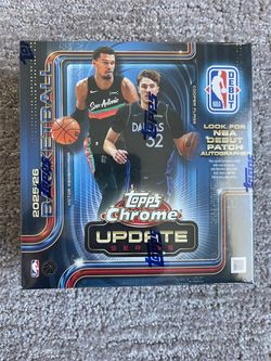 SEALED 2025/26 Topps Chrome Update Basketball Mega Box