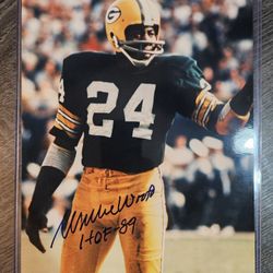 Signed Willie Wood Green Bay Packers 8x10 Photo Autograph NFL Football Picture Auto HOF