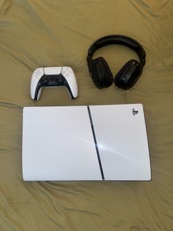 PS5, digital edition with controller and headset