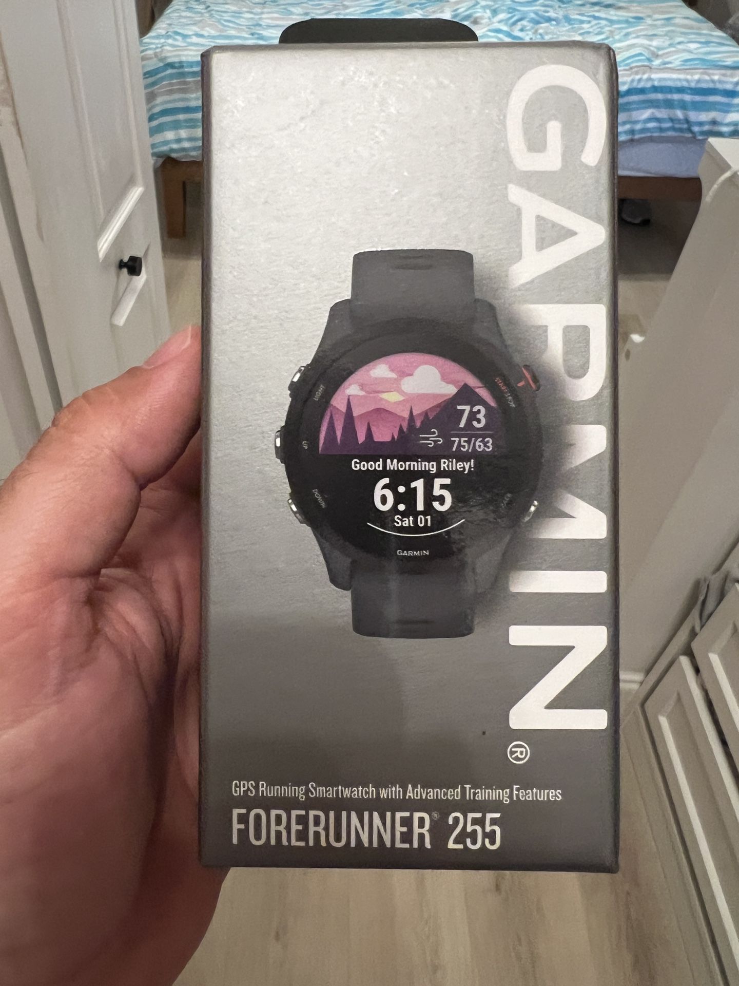 Garmin - Forerunner 255 GPS Smartwatch 46 mm Fiber-reinforced polymer