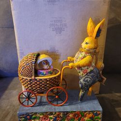 Vintage Jim Shore “You’re a Good Egg”  Easter Bunny Heartwood Creek Enesco 2004