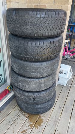 235/55/18 continental tires low thread and 245/55/18 Bridgestone blizzak