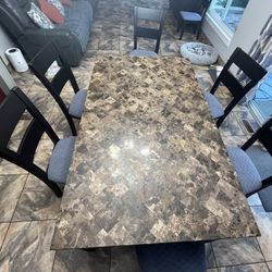 Kitchen Table With Six Chairs