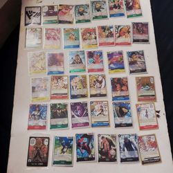One Piece Card Game Character and Event Card Lot