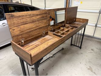 Wooden Vanity Table with mirrors