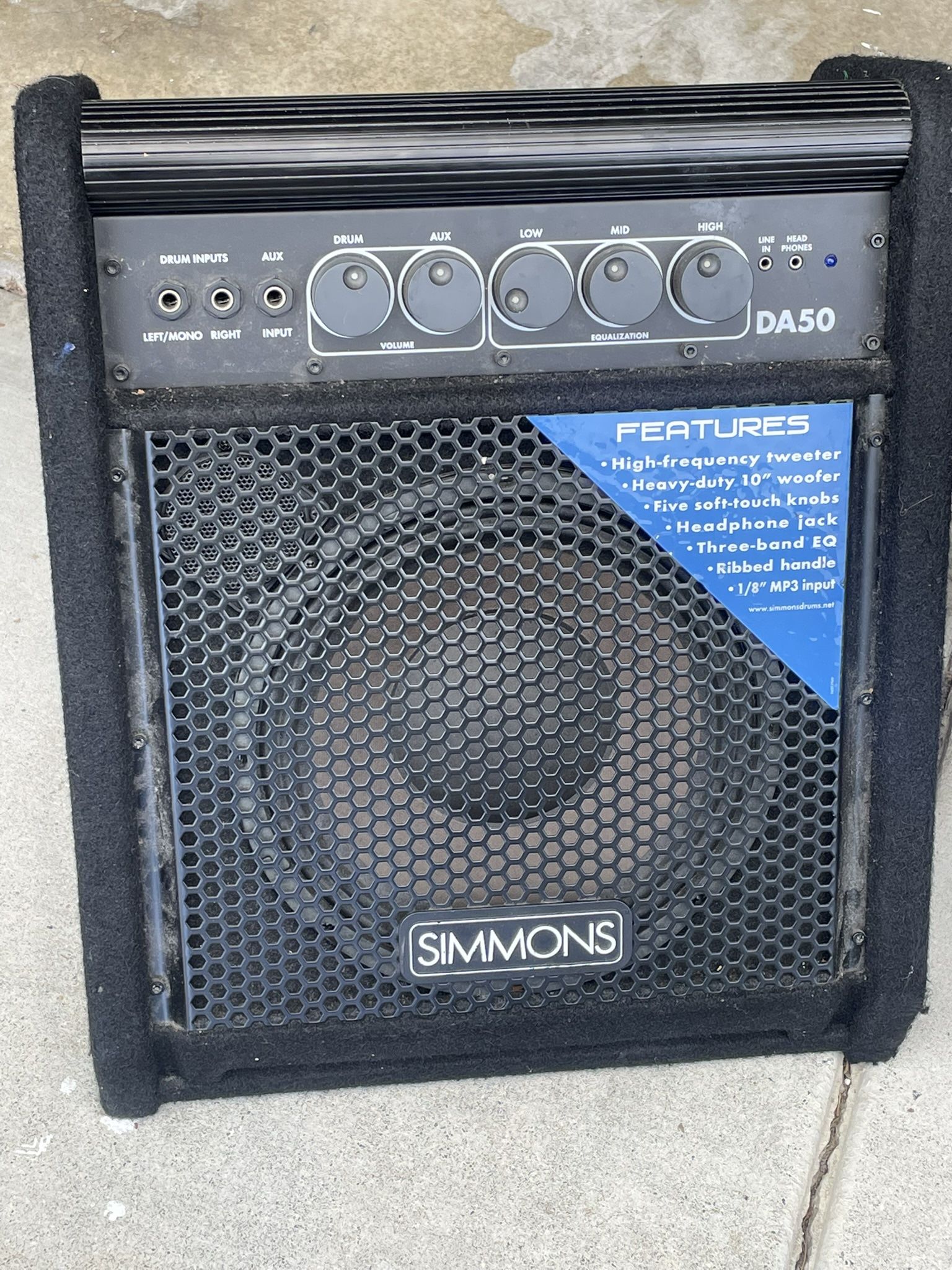 Simmons DA50 electronic drum amp
