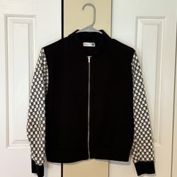 DARPHIN Women’s Cardigan, Black/White, Size M