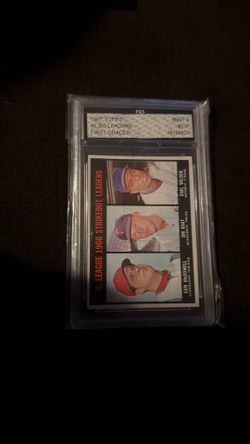 1967 strikeout leaders graded 9