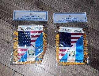USA Guatemala mini car banner