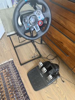 Video Game Wheel And Pedals