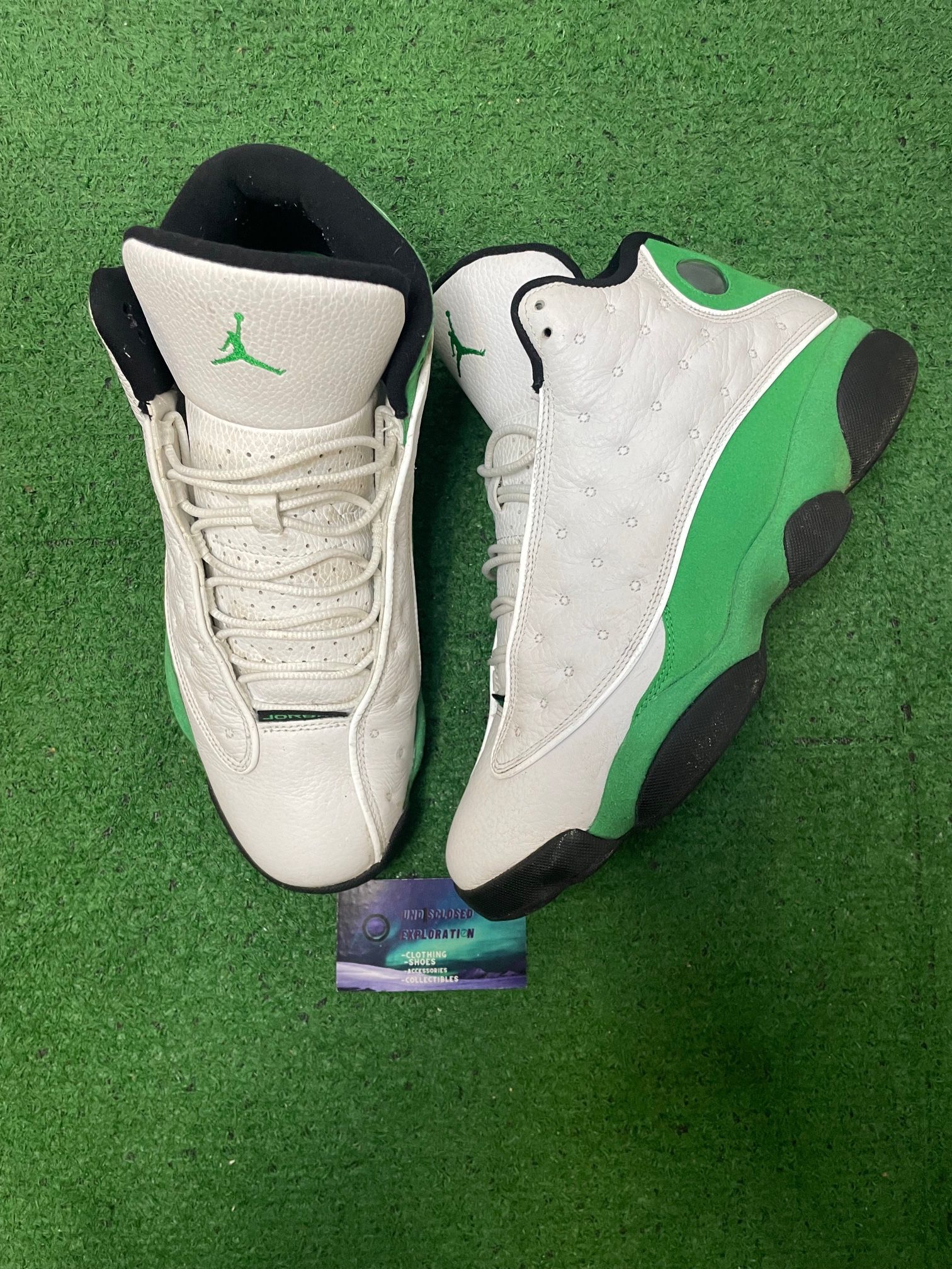 Jordan 13 lucky green size 11men/12.5women
