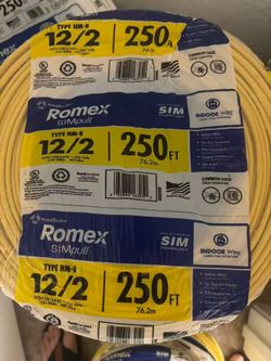Most Common 12/2 NM-B Wire Romex 250ft 110$