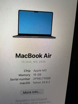 Like brand new apple mac air 13,4 inch 512 GB