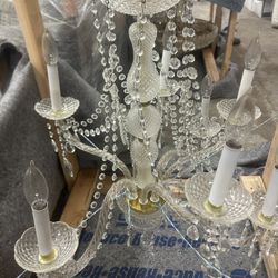 6 arm Crystal Chandelier