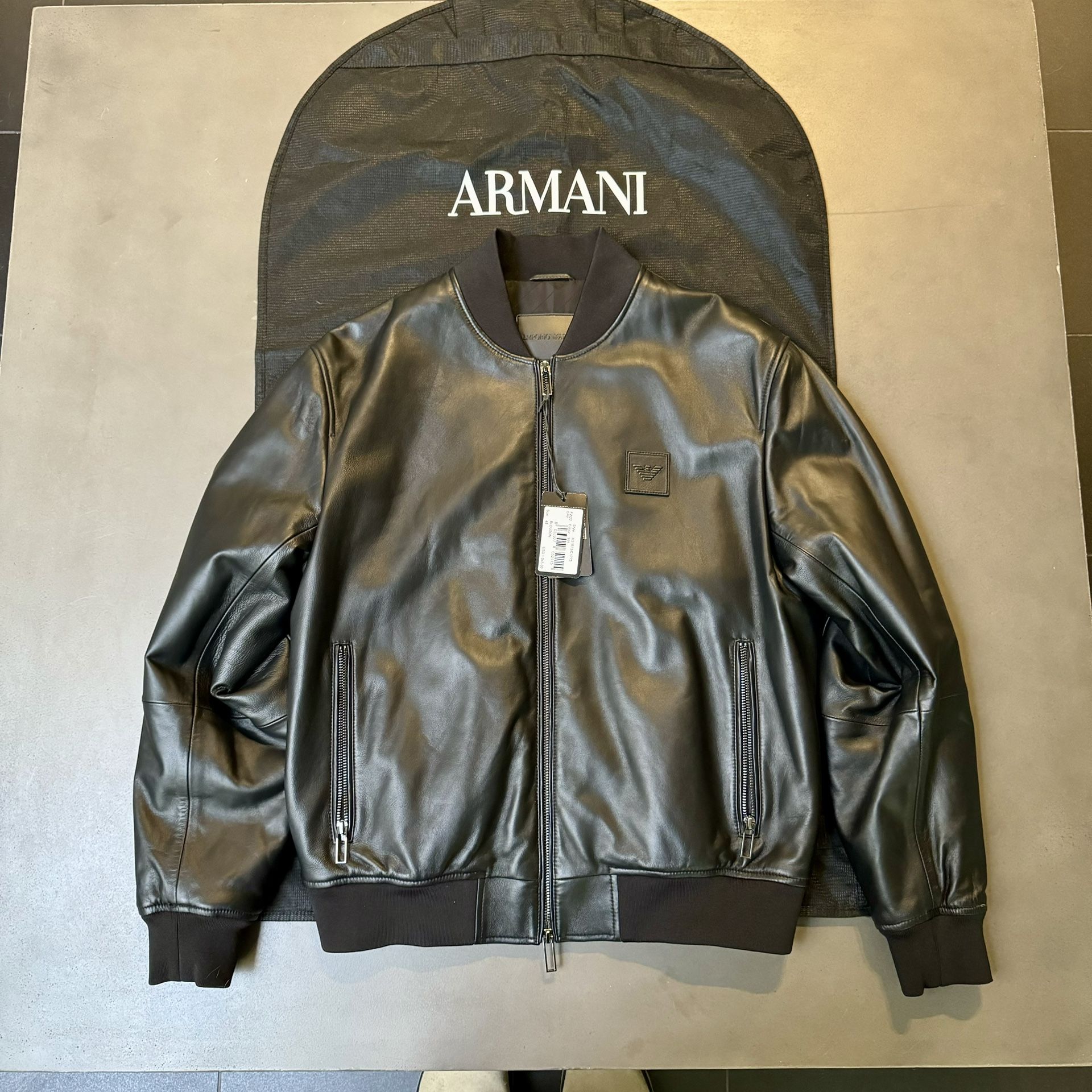 Armani Leather Jacket (Retail $1,045)