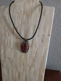 Red ruby crystal style choker