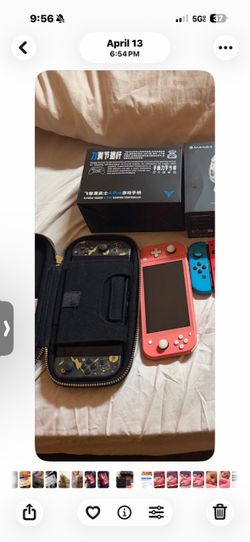 I got 3 Nintendo switch I got the oled with pick joy cons and the regular switch pick and blue joy cons and the lite purple all for 260