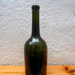 Pontil Mark Lovely Rare Superb Condition Antique Early 19th Century Black Glass Long Neck Wine Bottle