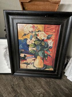 Alush Shima Art work in frame.