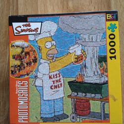 The Simpsons " Kiss The Chef" Photomosaics Puzzle