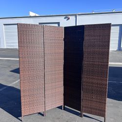 Outdoor Patio Folding Screen Panel Divider