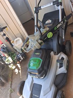 Ego chain saw and lawnmower