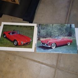 14 car Posters and 1 Ferrari Calendar $7 each