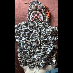 Blue ABC Bape Hoodie