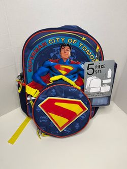 4pc Superman Backpack  17”