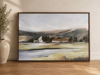 Neutral Countryside Landscape Wall Art