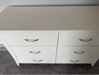 White Dresser 6 drawers