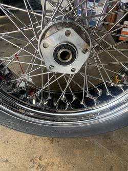 Harley wheel & tire.