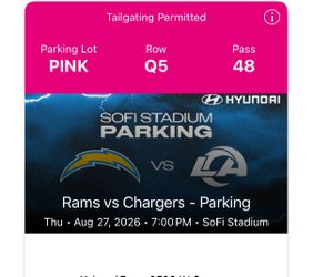 LA Chargers Vs Rams Parking