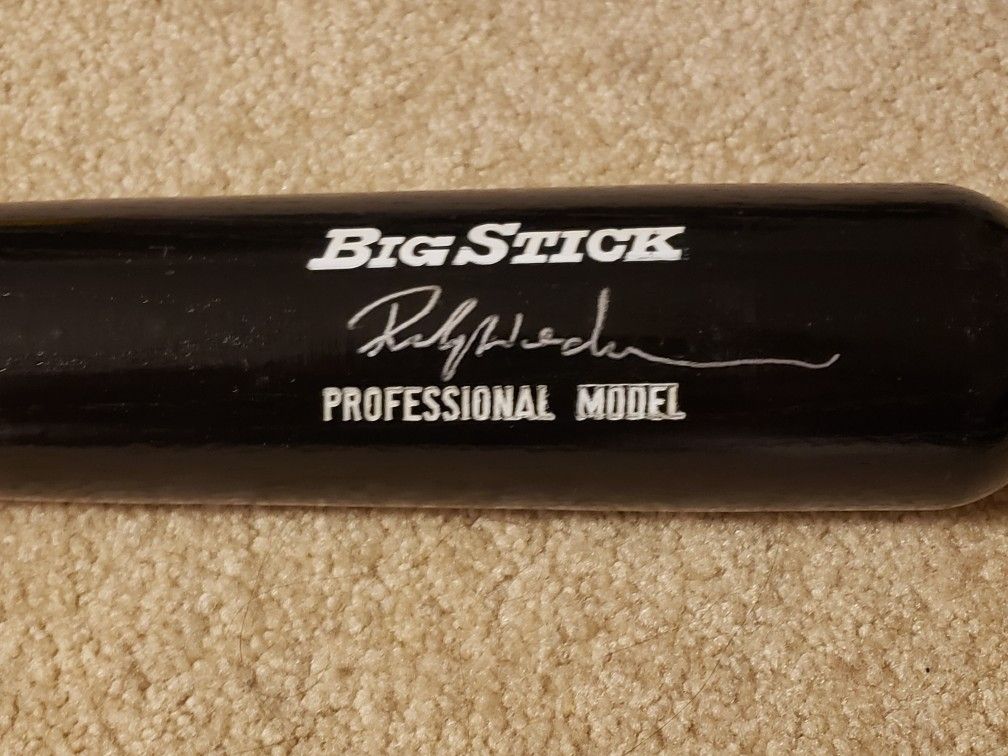 Rickey Henderson autographed signed Rawlings Big Stick Baseball Bat PSA DNA