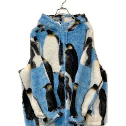 Supreme Penguins Hooded Fleece Jacket Size M 