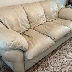 Leather Sofa & Loveseat - 3 Piece 