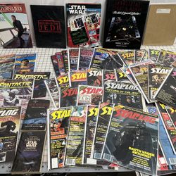Vintage Star Wars SciFi Books And Magazine Collection