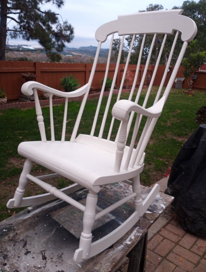 Upcycled Vintage Rocking  Chair Indoor/outdoor  Ready For Porch Sittin 