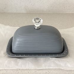 NEW Ceramic Covered Butter Dish With Lid