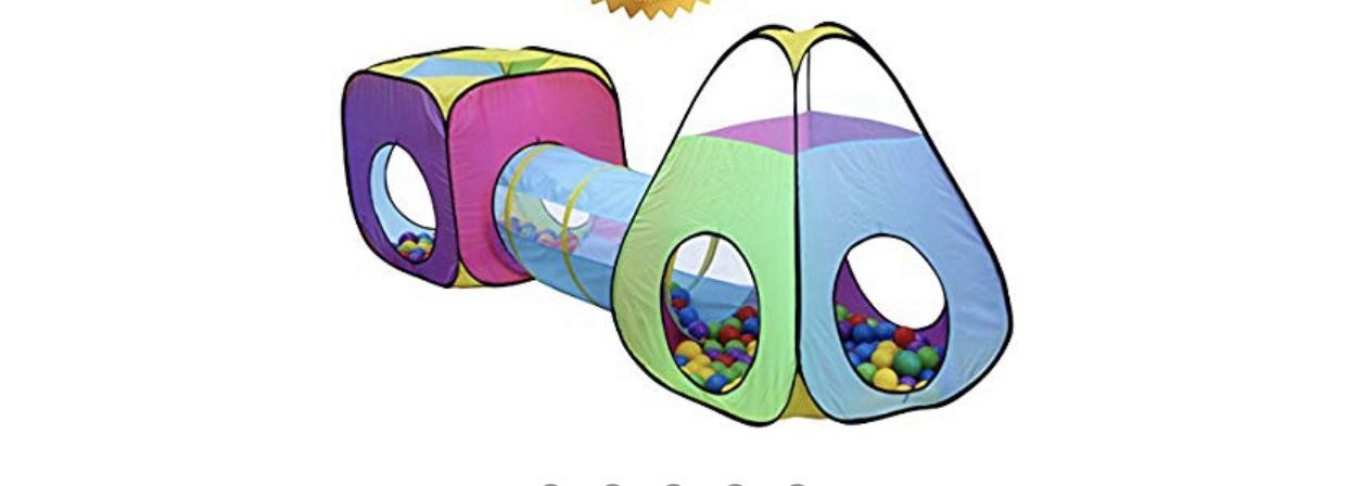 Crawl tunnel/ball pit toy for kids