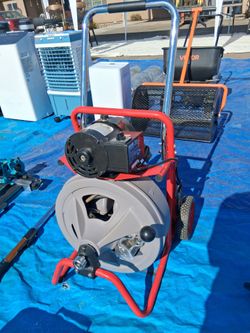 Drain snake 100' cable with auto feed brand new