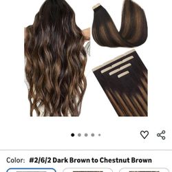 Hair Extensions Tape On