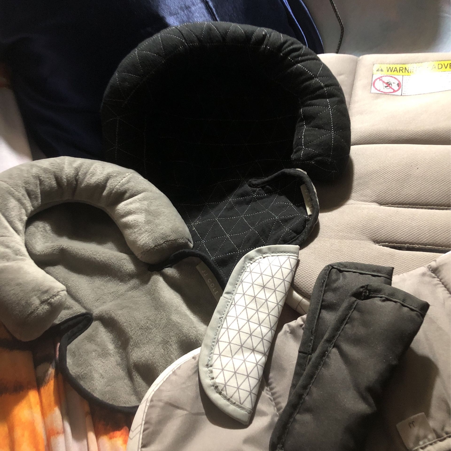 Infant car seat covers and head rest