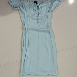 Forever 21 Light Blue Short Strapless Dress