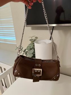 Brown shoulder bag
