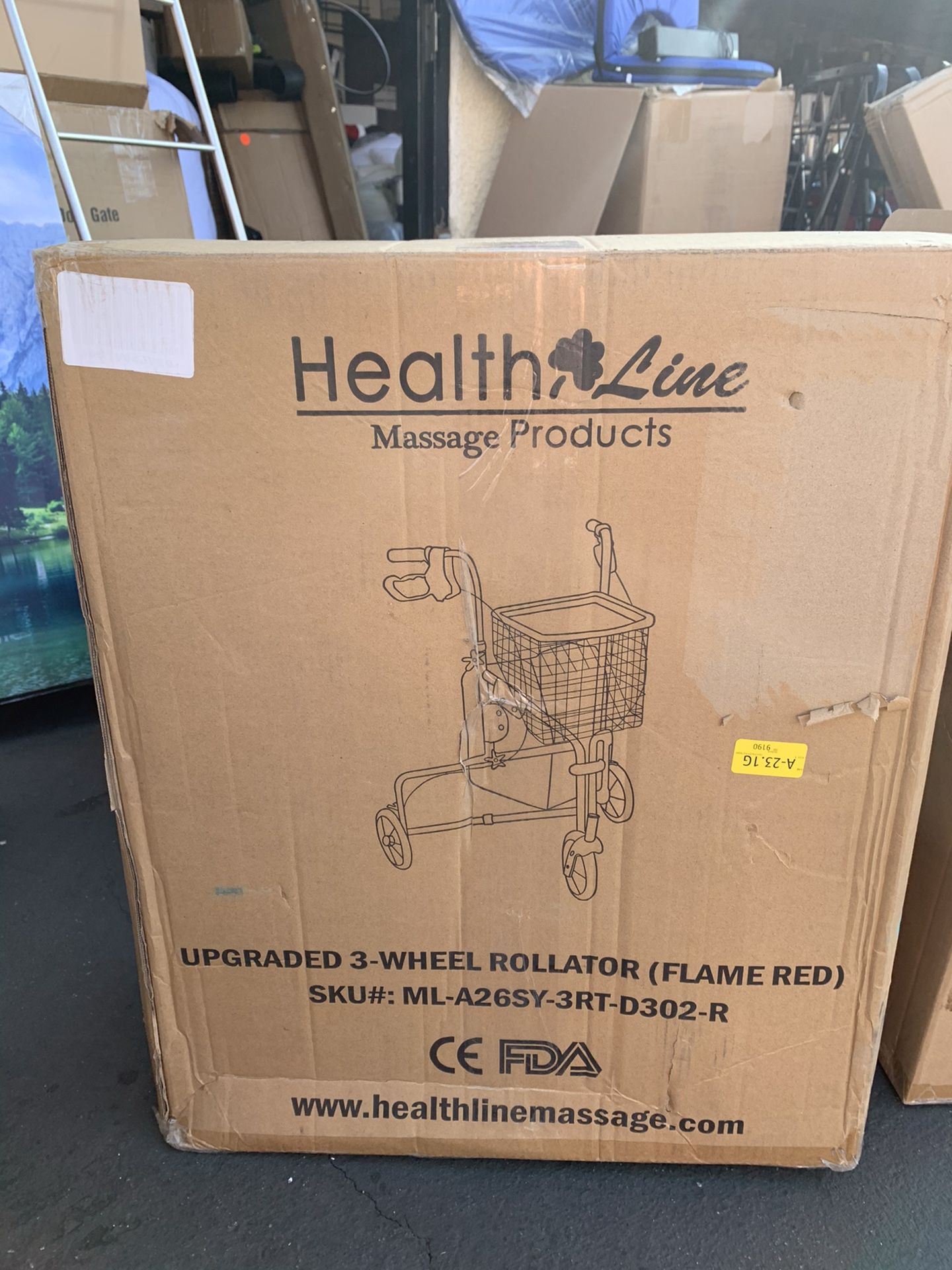 Health line 3 wheel rollator