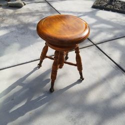 Antique Piano Stool