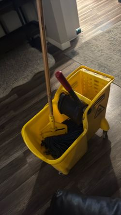 mop bucket w/ mop