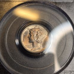 1945 S Mercury Dime pcgs 