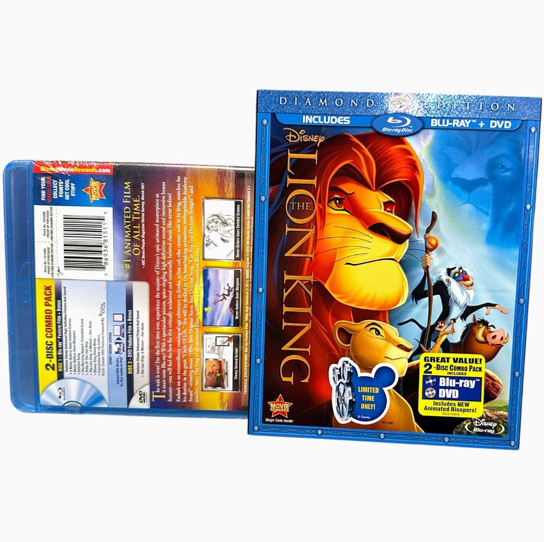 Disney: The Lion King - Diamond Edition Blu-ray + DVD combo pack - Collectible